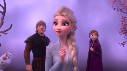 Les personnages de La Reine des Neiges 2 : Elsa, Anna, Kristoff, Olaf et Sven réalisé par Chris Buck and Jennifer Lee. (LILO/SIPA / SIPA PRESS SIPA)