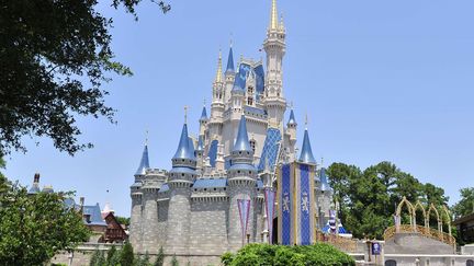 Le ch&acirc;teau de Cendrillon en Floride, &agrave; Disney World, le 9 mai 2010. (RON SACHS /NEWSCOM / SIPA)