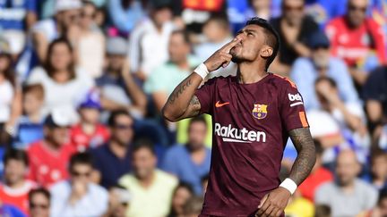 Paulinho inscrit le but de la victoire contre Getafa. (PIERRE-PHILIPPE MARCOU / AFP)