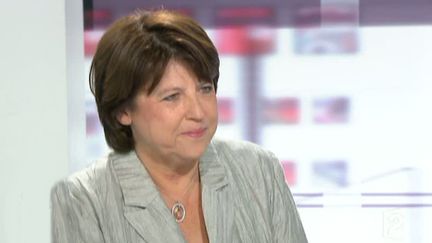 La première secrétaire du PS, Martine Aubry, aux Quatre Vérités sur France, le 4 mai 2011 (France 2)