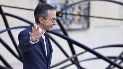 Le ministre de l'Intérieur, Bruno Retailleau, à l'Elysée, le 1er octobre 2024. (LUDOVIC MARIN / AFP)