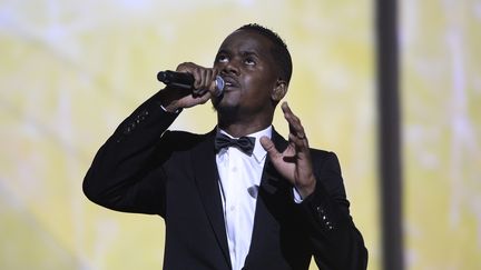 Black M en 2015 aux Victoires de la Musique. (BERTRAND GUAY / AFP)