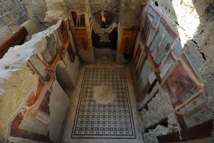 Une des Domus de Pompéi vue de haut.
 (Mario Laporta / AFP)