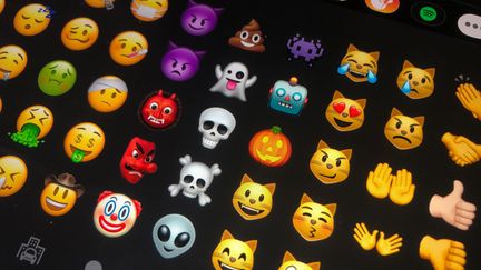 Il existe désormais plus de 3000 emojis disponibles sur nos smartphones (JÖRG CARSTENSEN / DPA)