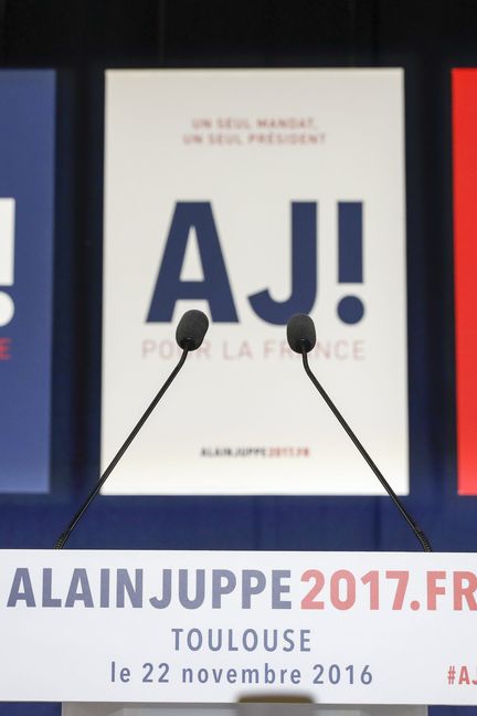 Meeting d'Alain Juppé, entre les deux tours de la primaire de la droite, à&nbsp;Toulouse, le 22 novembre 2016.&nbsp; (LYDIE LECARPENTIER/REA)