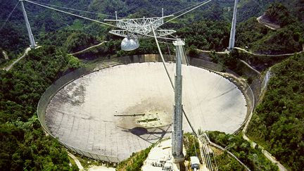 L'observatoire Arecibo de Porto Rico, sur une photo non datée communiquée par le NAIC, en novembre 2006. (NAIC / AFP)