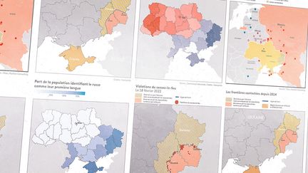 Comprendre la crise Russie-Ukraine en cinq cartes. (PIERRE-ALBERT JOSSERAND / FRANCEINFO)