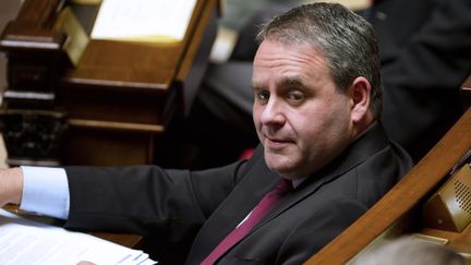 Le ministre de la Sant&eacute;, Xavier Bertrand, &agrave; l'Assembl&eacute;e nationale, le 15 novembre 2011. (FRED DUFOUR / AFP)