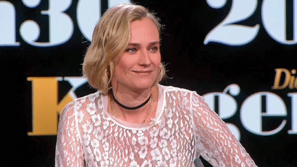 Diane Kruger sur le plateau de France 2 pour le film "In the Fade" de Fatih Akin
 (France 2 / Culturebox)