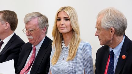 La conseillère de la Maison Blanche Ivanka Trump lors d'une réunion bilatérale avec l'exécutif indien, le 28 juin 2019 lors du sommet du G20 organisé à Osaka (Japon). (KEVIN LAMARQUE / REUTERS)