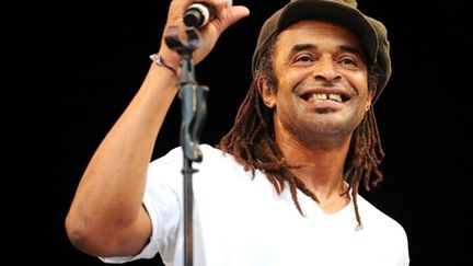 Yannick Noah au Bourget dimanche pour soutenir Hollande (AFP)