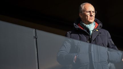 L'ancien président du SCO d'Angers (Maine-et-Loire) Said Chabane, le 15 janvier 2023. (SEBASTIEN SALOM-GOMIS / AFP)