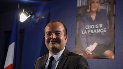 Le membre du bureau exécutif du RN et maire de Fréjus (Var), David Rachline,&nbsp;le 26 avril 2017, à Paris. (THOMAS SAMSON / AFP)