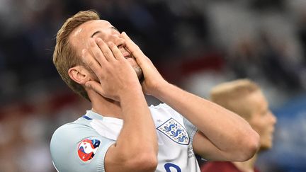 Harry Kane lors du match Angleterre-Russie, le 11 juin 2015 à Marseille. (BERTRAND LANGLOIS / AFP)