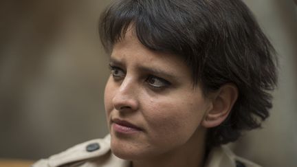 La ministre des Droits des femmes et porte-parole du gouvernement, Najat Vallaud-Belkacem, &agrave; Argenteuil (Val-d'Oise), le 5 octobre 2012. (FRED DUFOUR / AFP)