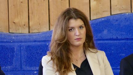 Marlène Schiappa, secrétaire d'État chargée de l'Égalité entre les femmes et les hommes et de la lutte contre les discriminations, à Bergerac (Dordogne), en février 2019. (FRANCE BLEU PÉRIGORD / RADIO FRANCE)