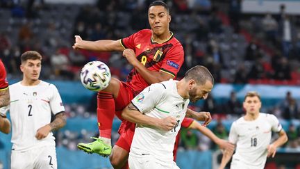 Euro de football, quart de finale. Match entre la Belgique et l'Italie, vendredi 2 juillet 2021. L'italie accède en demi-finale après un score de 2-1 contre les Belges. (Illustration) (FEDERICO GAMBARINI / PICTURE ALLIANCE / DPPI VIA AFP)