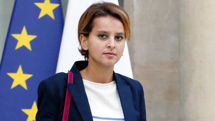 Najat Vallaud-Belkacem, porte-parole du gouvernement, le 11 septembre 2013 &agrave; Paris. (PATRICK KOVARIK / AFP)