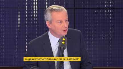 Le ministre de l'Économie Bruno Le Maire était l'invité de franceinfo mardi 20 novembre 2018. (FRANCEINFO)