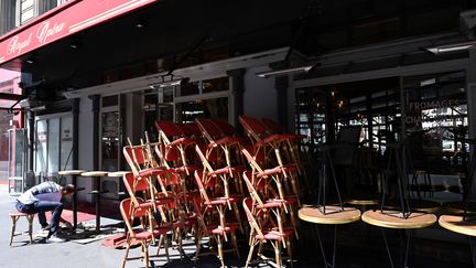 Une terrasse de restaurant à Paris. (BERTRAND GUAY / AFP)