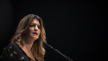 Marlène Schiappa, ministre chargée de la citoyenneté : "Les joueurs nous ont envoyé un message très fort" (LIONEL BONAVENTURE / AFP)