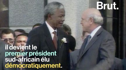 VIDEO. "Mes frères et mes sœurs, nous sommes un seul pays, nous sommes un seul peuple" : Nelson Mandela, une vie (BRUT)