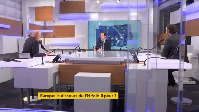 Sur l'arrivée en Autriche de six ministres d'extrême droite : "Je les connais très bien. Ce ne sont pas des ministres d’extrême droite, ce sont des patriotes (...) Ce sont des partenaires et des alliés", Nicolas Bay vice-président du Front national