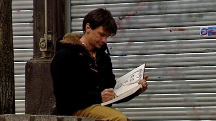 Cédric, un urban sketcher à Clermont 
 (France3/culturebox)