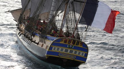 Après avoir réussi la traversée de l'Atlantique pour rejoindre les États-Unis, comme sa grande soeur en 1780, L'Hermione fait un voyage de plusieurs escales en Europe et au Maroc durant l'année 2018, dont ce week-end à Marseille. (Francis Latreille - Association Hermione)