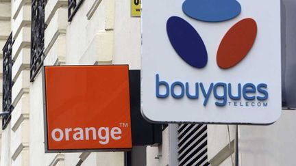 &nbsp; (Boutiques Orange et Bouygues Telecom, à Marseille. © Claude Paris/AP/SIPA)