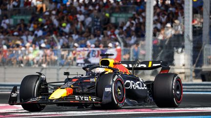 Le pilote Red Bull, Max Verstappen, a remporté le Grand Prix de France, le 24 juillet 2022. (PAULO MARIA / DPPI via AFP)