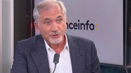 Paul Boudre, directeur général de Soitec, était l'invité de franceinfo, jeudi 18 novembre 2021. (FRANCEINFO / RADIO FRANCE)