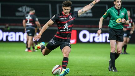 Romain Ntamack, le joueur du Stade Toulousain. (FREDERIC SCHEIBER / HANS LUCAS)