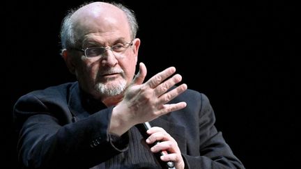 Salman Rushdie à Vienne (Autriche), le 16 novembre 2019. (HERBERT NEUBAUER / APA / AFP)