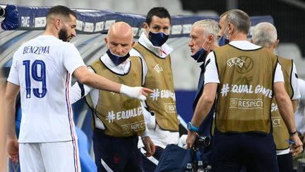 Karim Benzema devrait être titulaire face à l'Allemagne.&nbsp; (FRANCK FIFE / AFP)