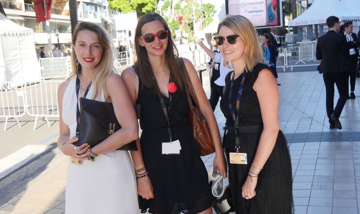 Le trio d'étudiantes en cinéma de Bordeaux.
 (Lorenzo Ciavarini Azzi / Culturebox)