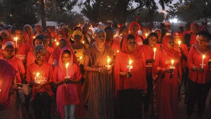 &nbsp; (Manifestation au Nigeria pour les un an de la disparition des 200 jeunes filles de Chibok © Maxpppp)