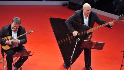 Balalaikas Terem Quartet le 3 février à Nantes
 (F.Perry/AFP)