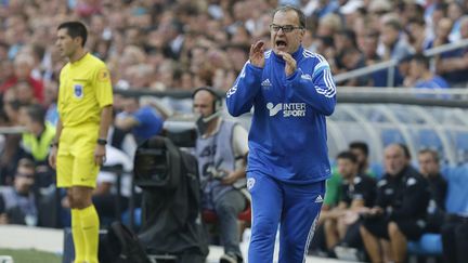 Marcelo Bielsa compte sur ses hommes pour oublier la défaite enregistrée dimanche dernier, contre Lyon (0-1).  (PHILIPPE LAURENSON / BLUEPIX)