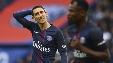 Le joueur de football du Paris Saint Germain Angel Di Maria, le 22 avril 2017 à Paris.&nbsp; (FRANCK FIFE / AFP)