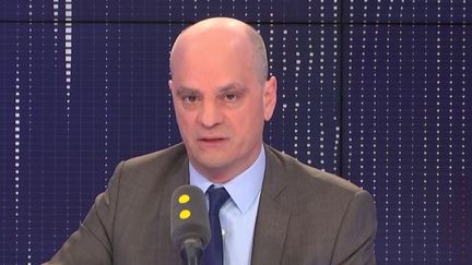 Le ministre de l'Education nationale, Jean-Michel Blanquer, invité de franceinfo le 18 février 2019. (FRANCEINFO / RADIOFRANCE)