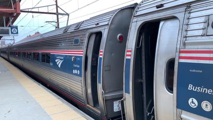 Ce train, qui relie Wilmington à Washington, a été emprunté de nombreuses années par Joe Biden. (ALEXANDRE ABERGEL / RADIO FRANCE)