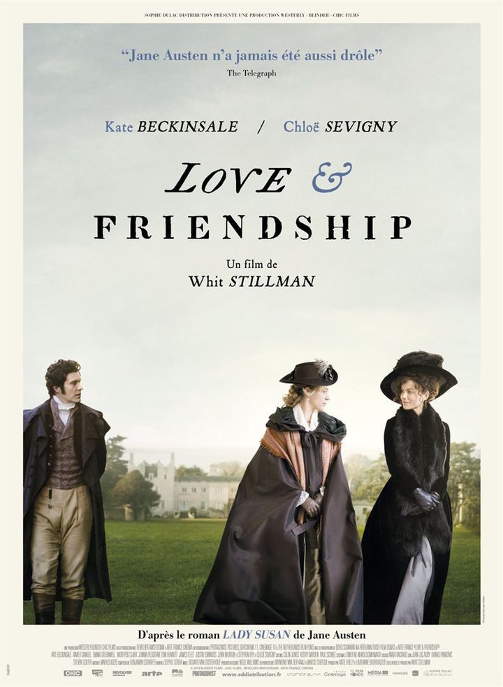 "Love and Friendship" : l'affiche française 
 ( Sophie Dulac Distribution)