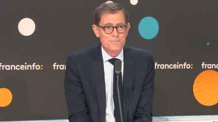 Le président centriste de la commission Culture du Sénat Laurent Lafon, jeudi 24 octobre 2024. (FRANCE INFO / RADIO FRANCE)