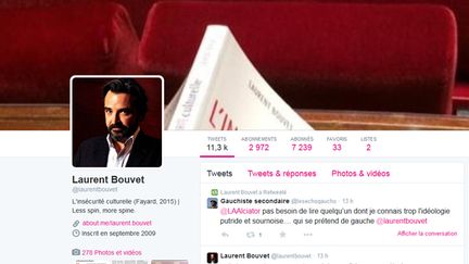 &nbsp; (Laurent Bouvet-Compte Twitter  © capture d'écran)