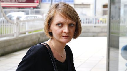 Rachel Lambert, l'épouse de Vincent Lambert, à Reims, le 9 juin 2016. (FRANCOIS NASCIMBENI / AFP)