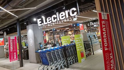 An E.Leclerc supermarket, in Paris, June 7, 2023. (RICCARDO MILANI / HANS LUCAS / AFP)