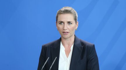 La Première ministre danoise, Mette Frederiksen, lors d'une visite à Berlin le 11 juillet 2019. (CUNEYT KARADAG / ANADOLU AGENCY / AFP)