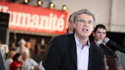 Le directeur du journal "L'Humanité", Patrick Le Hyaric, en septembre 2011 à la Fête de l'huma. (MAXPPP)