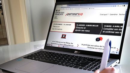 La plateforme Parcoursup ouvre mercredi 20 décembre 2023. Les inscriptions commenceront à partir de janvier 2024. (JOEL LE GALL / MAXPPP)